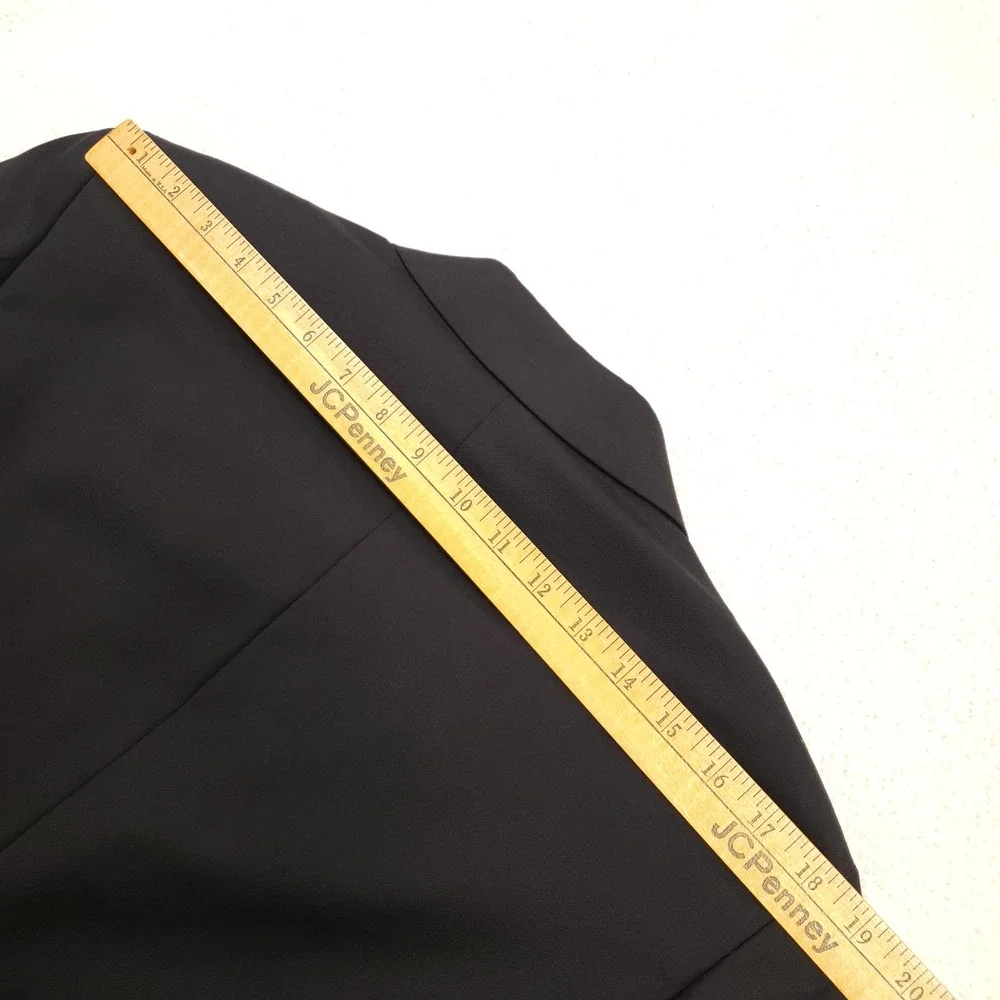 Charles Tyrwhitt Suit Jacket Mens 40R Black Super 110s Wool Slim Fit